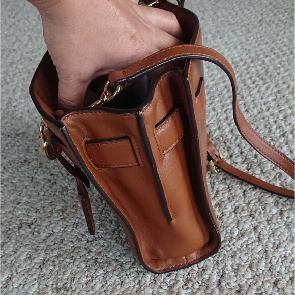 Michael Michael Kors Hamilton Traveler Leather Messenger brown Shoulder bag - Picture 10 of 16